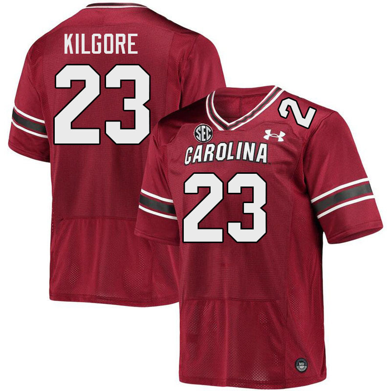 Men #23 Gerald Kilgore South Carolina Gamecocks College Football Jerseys Stitched-Garnet